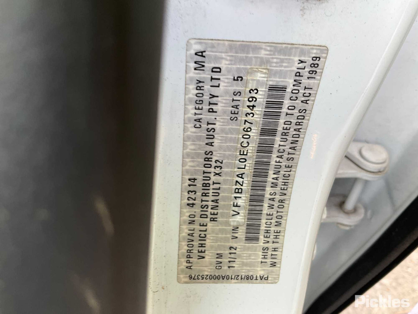 2012 RENAULT MEGANE ENGINE ECU, 1.5, K9KN, DIESEL, ECU ONLY, X32/X95, 09/10-05/16 237101454R ECU