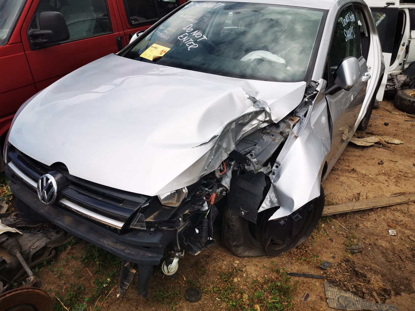 2016 VOLKSWAGEN GOLF GEN 7, 5DR HATCH, DOOR REG ASSY (REG AND MOTOR), 11/12-08/20 5G4837462H RIGHT FRONT WINDOW REG MOTOR