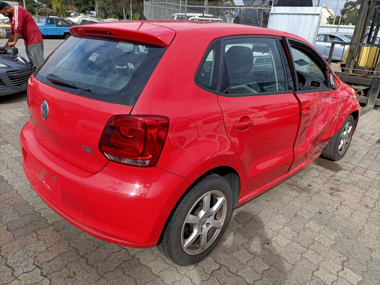 2010 VOLKSWAGEN POLO 6R, HEATED TYPE, 05/10-05/14 6R2857507R LEFT DOOR MIRROR