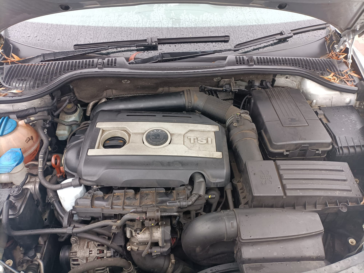 2010 SKODA OCTAVIA 1Z, LIFTBACK SEDAN, NON PARK SENSOR TYPE, 05/09-10/13  1Z5807417 REAR BUMPER