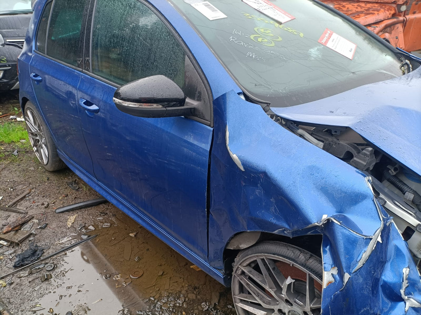 2012 VOLKSWAGEN GOLF GEN 6, 5DR HATCH, 10/08-03/13 5K4845201B LEFT FRONT DOOR WINDOW