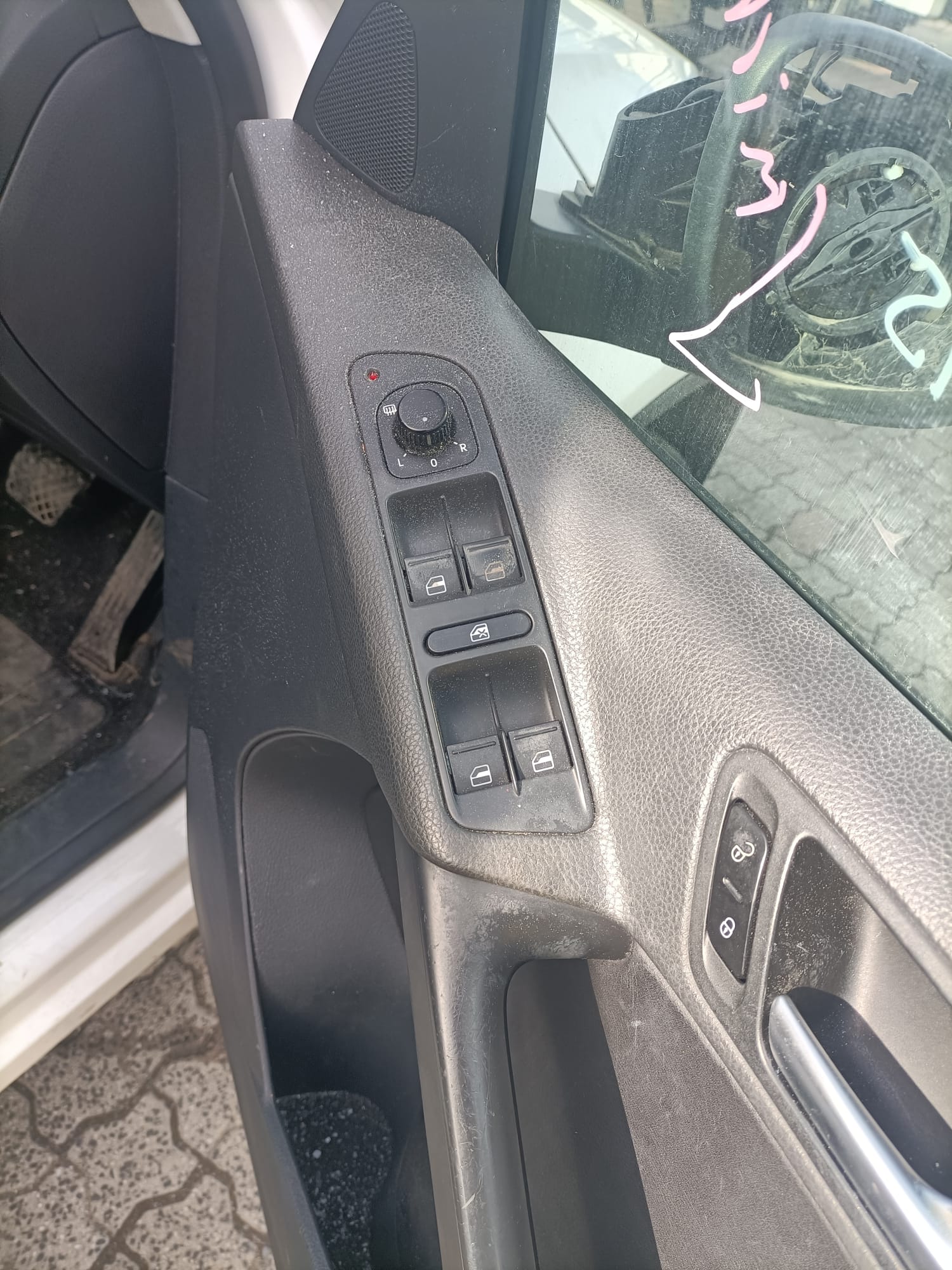 2011 VOLKSWAGEN TIGUAN LEATHER, 5N, BLACK, 05/08-08/16 1T0419091AC STEERING WHEEL