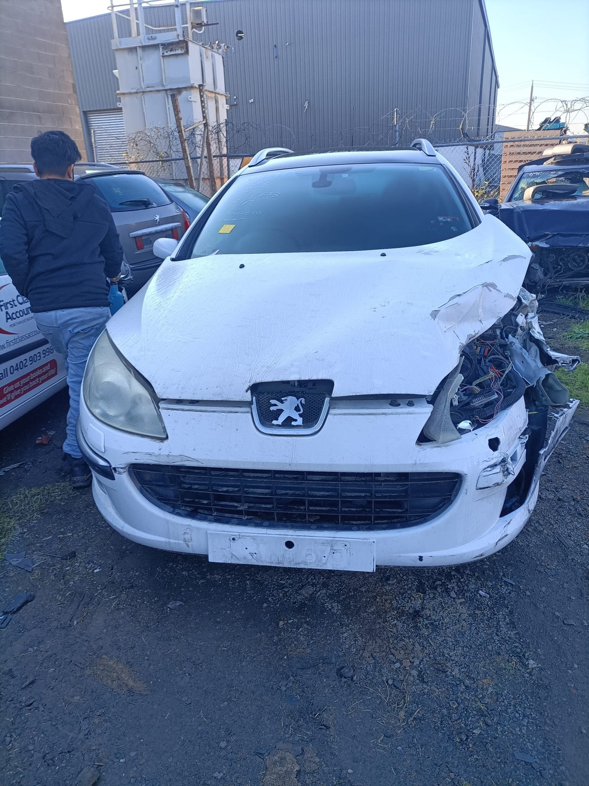 2005 PEUGEOT 407 WAGON, 09/04-12/11 7414NY R BAR BRACKET REINFO