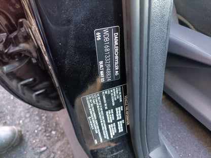 2003 MERCEDES A CLASS LEFT REAR DOOR LOCK, W168, 10/98-03/05  DOOR BOOT GATE LOCK