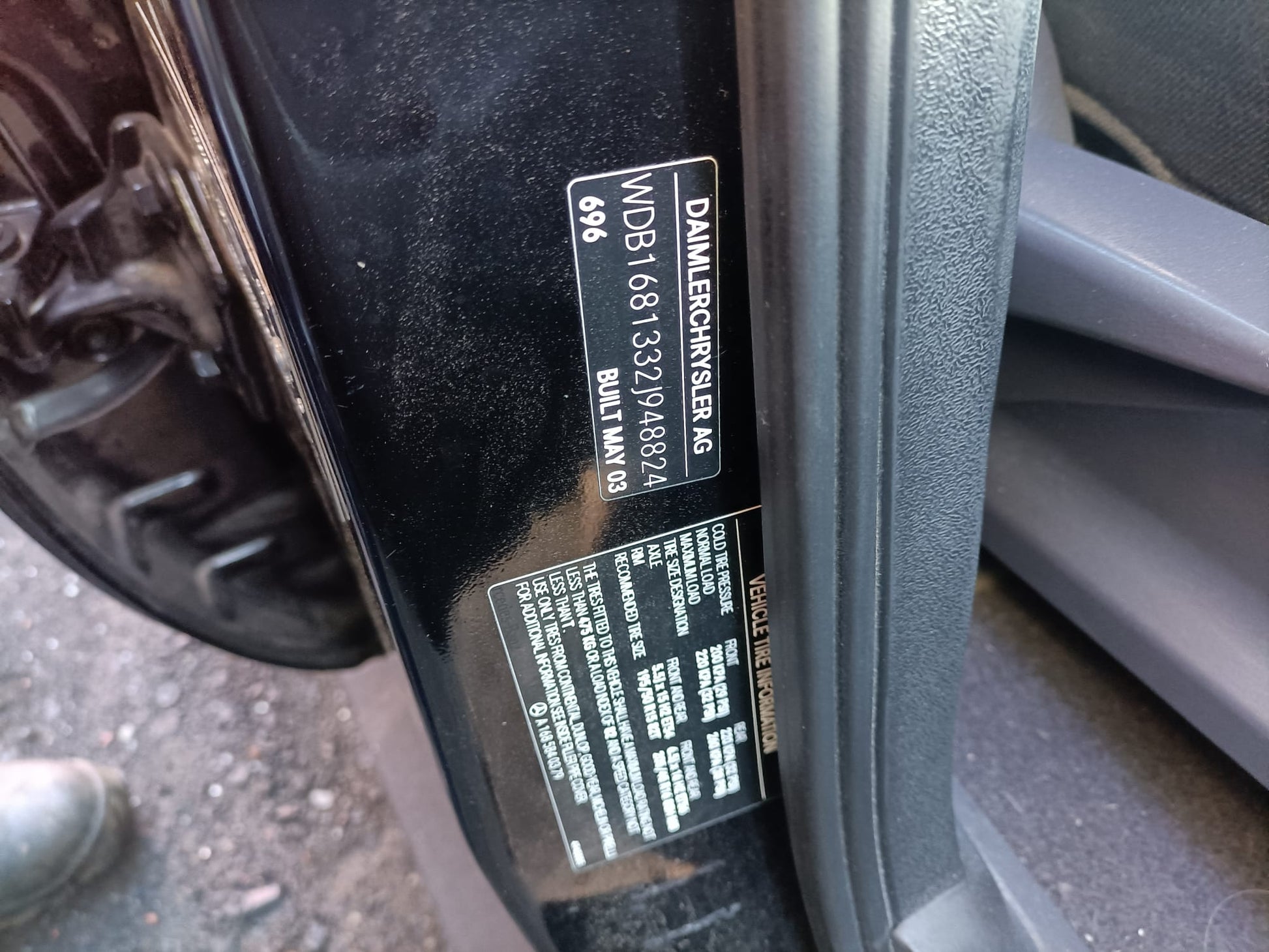 2003 MERCEDES A CLASS W168, W/ MOULD, 07/01-03/05 A1688852625 REAR BUMPER