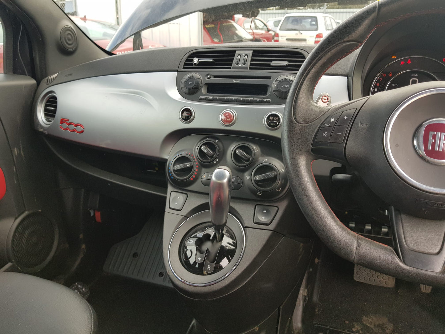 2015 FIAT 500 LEFT FRONT DOOR LOCK, 03/08- 51827415 DOOR BOOT GATE LOCK