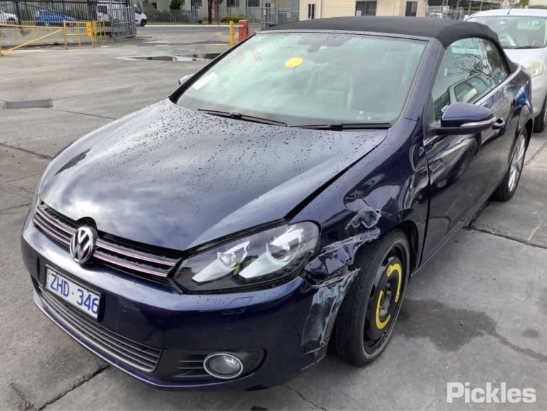 2011 VOLKSWAGEN GOLF GEN 6, CABRIO, W/ MEMORY TYPE (6XG), 07/11-01/16  5K7857507A LEFT DOOR MIRROR