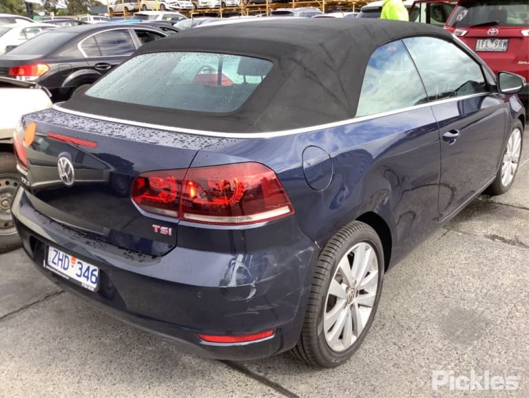 2011 VOLKSWAGEN GOLF GEN 6, PAIR, CABRIO, BLACK, 07/11-01/16  5K7857551H  5K7857552F SUNVISOR