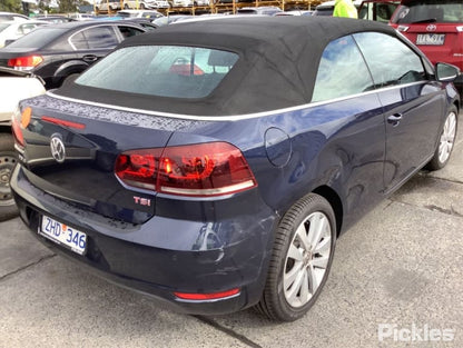2011 VOLKSWAGEN GOLF GEN 6, PAIR, CABRIO, BLACK, 07/11-01/16  5K7857551H  5K7857552F SUNVISOR