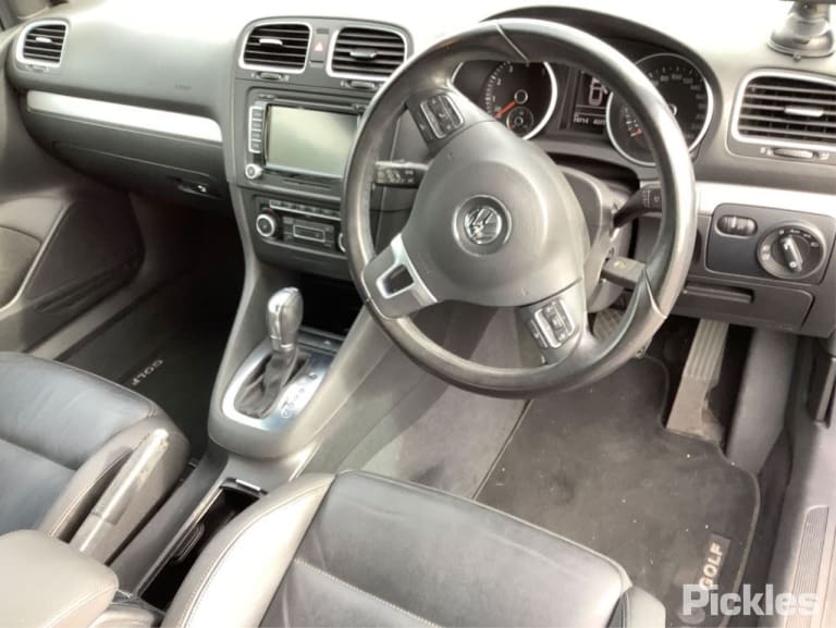 2011 VOLKSWAGEN GOLF GEN 6, PAIR, CABRIO, BLACK, 07/11-01/16  5K7857551H  5K7857552F SUNVISOR