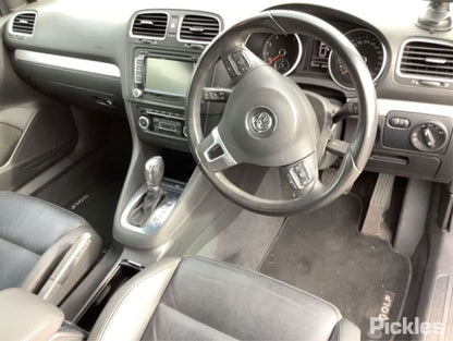 2011 VOLKSWAGEN GOLF GEN 6, PAIR, CABRIO, BLACK, 07/11-01/16  5K7857551H  5K7857552F SUNVISOR