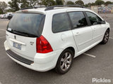 2007 PEUGEOT 307 RIGHT REAR DOOR LOCK, 5DR HATCH/WAGON, T5, 12/01-12/08 9138G0 DOOR BOOT GATE LOCK