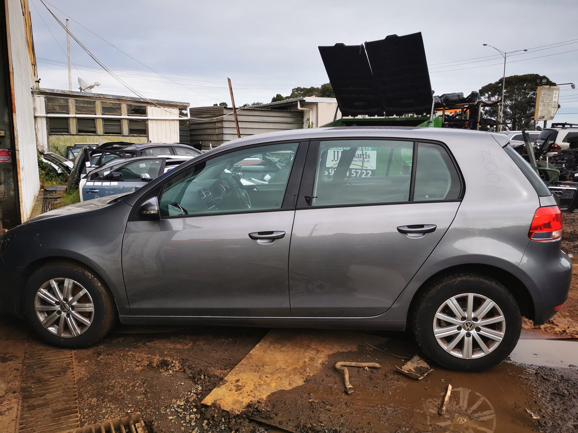 2011 VOLKSWAGEN GOLF GEN 6, NON GTi/R, HALOGEN TYPE, 12/08-03/13 5K2941005H LEFT HEADLAMP