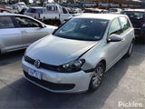 2010 VOLKSWAGEN GOLF STEERING WHEEL, HATCH, GEN 6, 12/08-03/13 5N0880201F RIGHT AIRBAG
