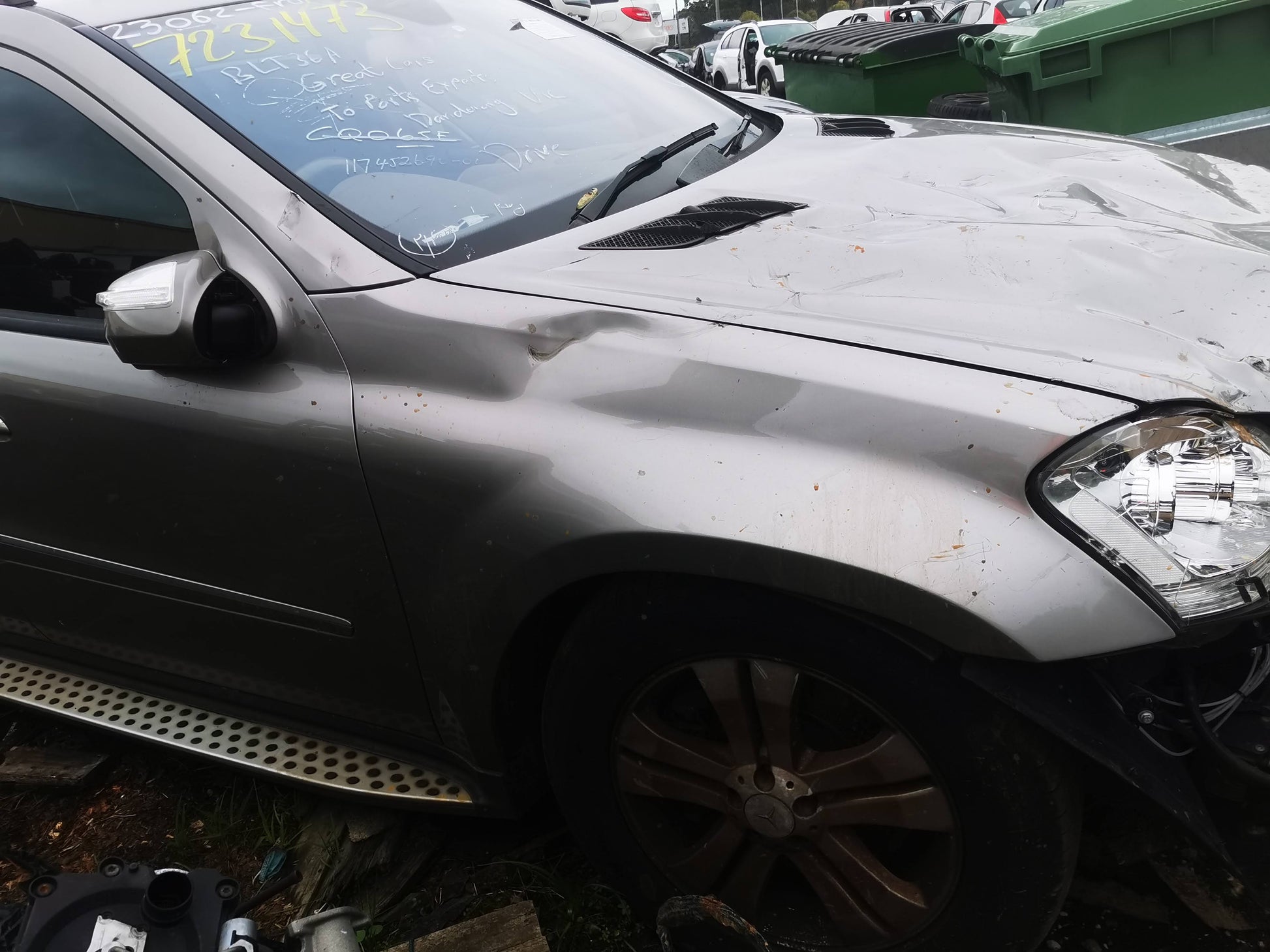 2009 MERCEDES GL CLASS X164 10/06-11/12 A1647201579 LEFT FRONT WINDOW REG MOTOR