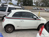 2008 FIAT 500 HATCH, LIGHT GREY LENS EDGING, 03/08-09/15 51797995 RIGHT TAILLIGHT