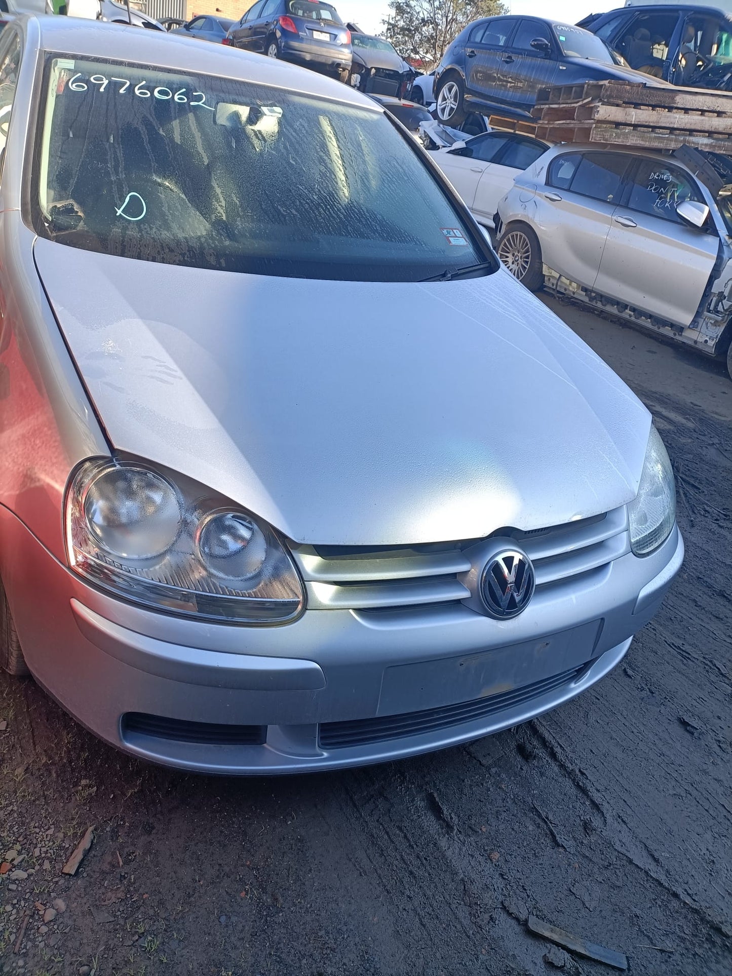 2008 VOLKSWAGEN GOLF GEN 5, HATCH, NON TINTED TYPE, 07/04-02/09  LEFT TAILLIGHT