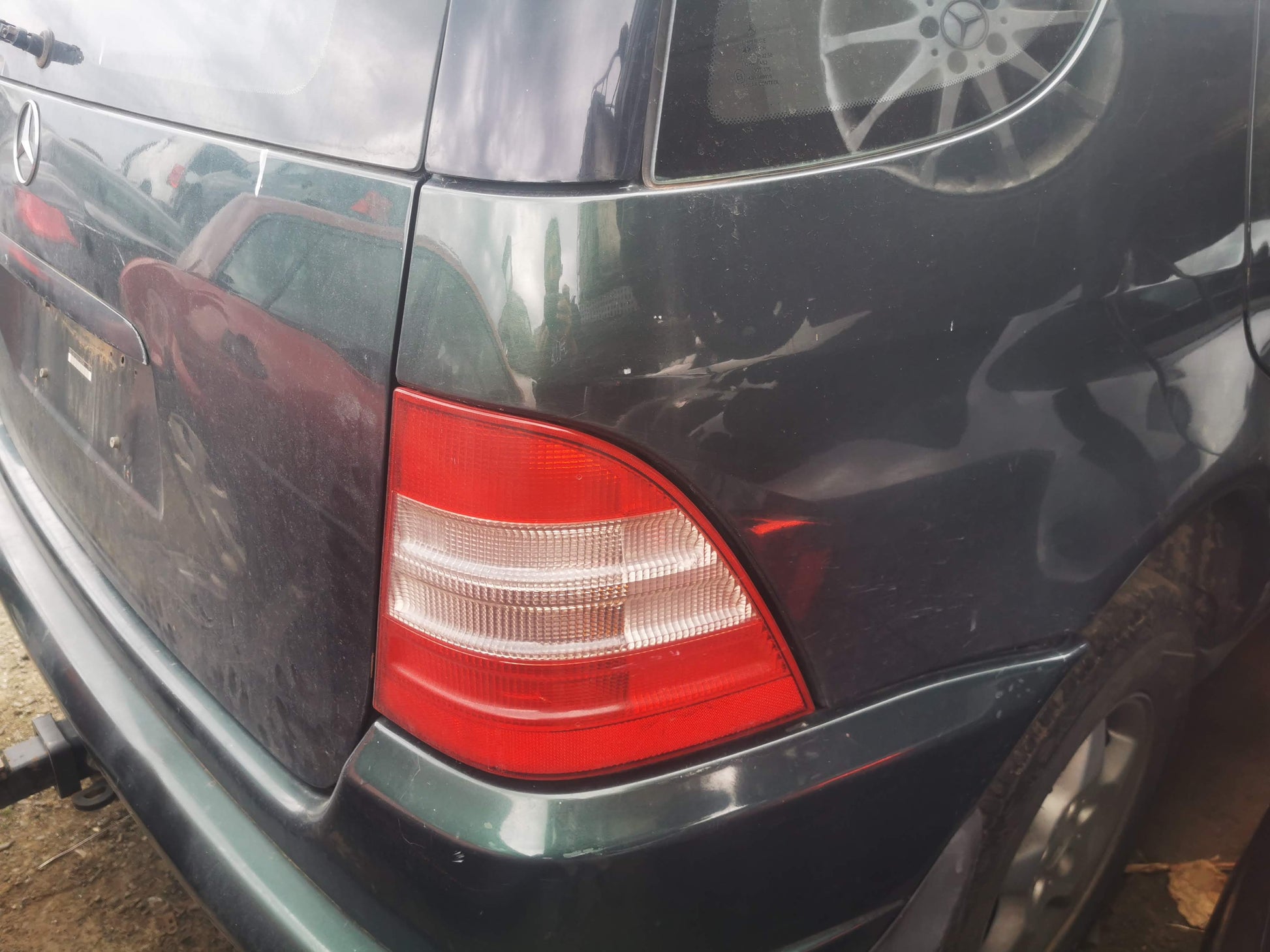 2000 MERCEDES M CLASS W163, BLACK, PLUG TYPE, ML320/ML270, 09/98-10/01 A1638103493 RIGHT DOOR MIRROR