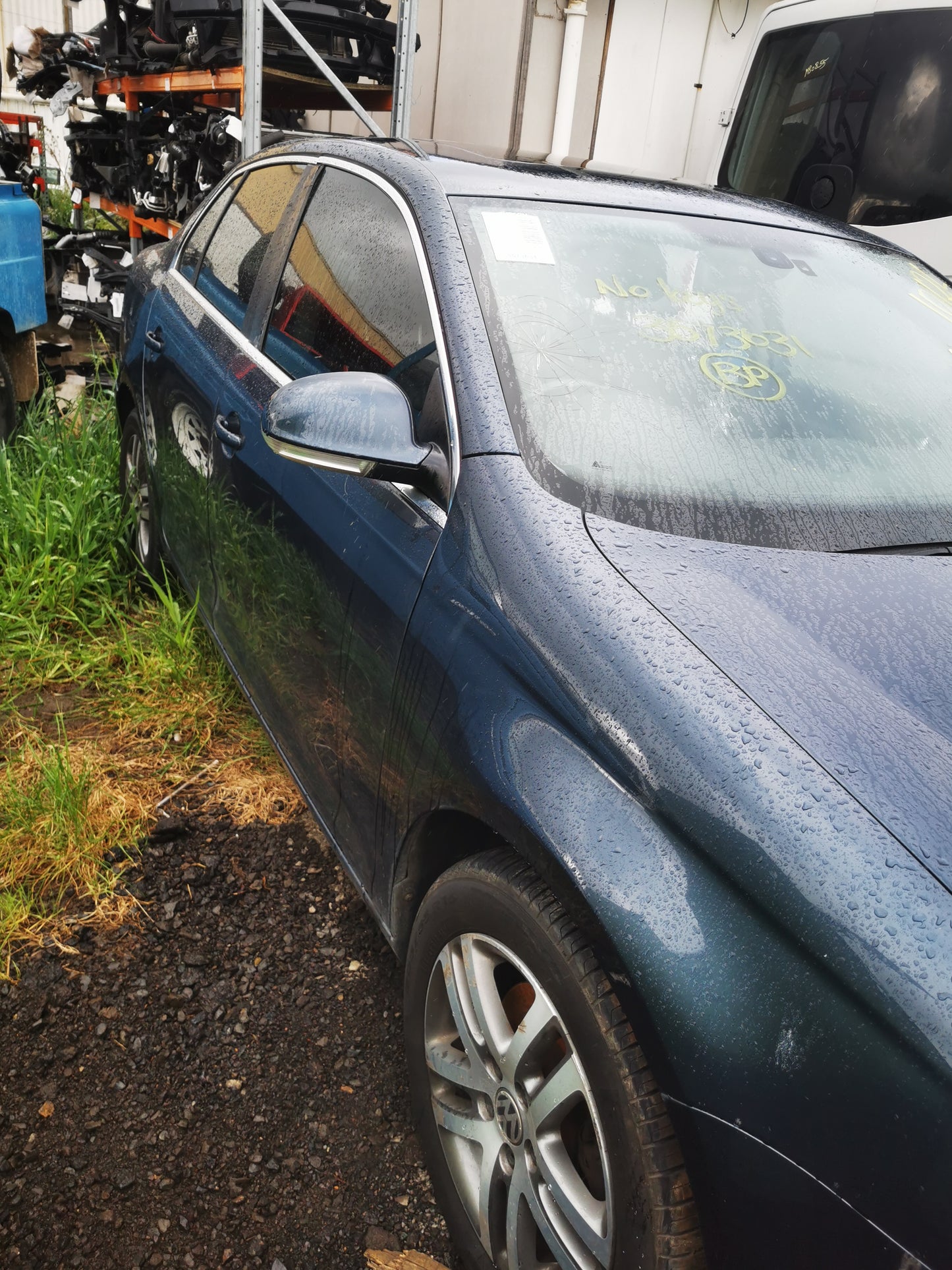 2007 VOLKSWAGEN JETTA 1KM, 02/06-07/11 1K5845201B LEFT FRONT DOOR WINDOW