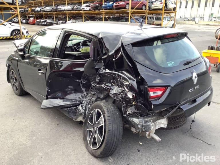 2015 RENAULT CLIO X98, BLACK, POWER FOLDING (9 WIRE), 09/13-07/16 963024349R LEFT DOOR MIRROR