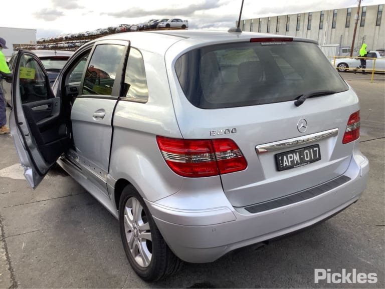 2008 MERCEDES B CLASS W245, 09/08-06/11 A1697350825 RIGHT REAR DOOR WINDOW