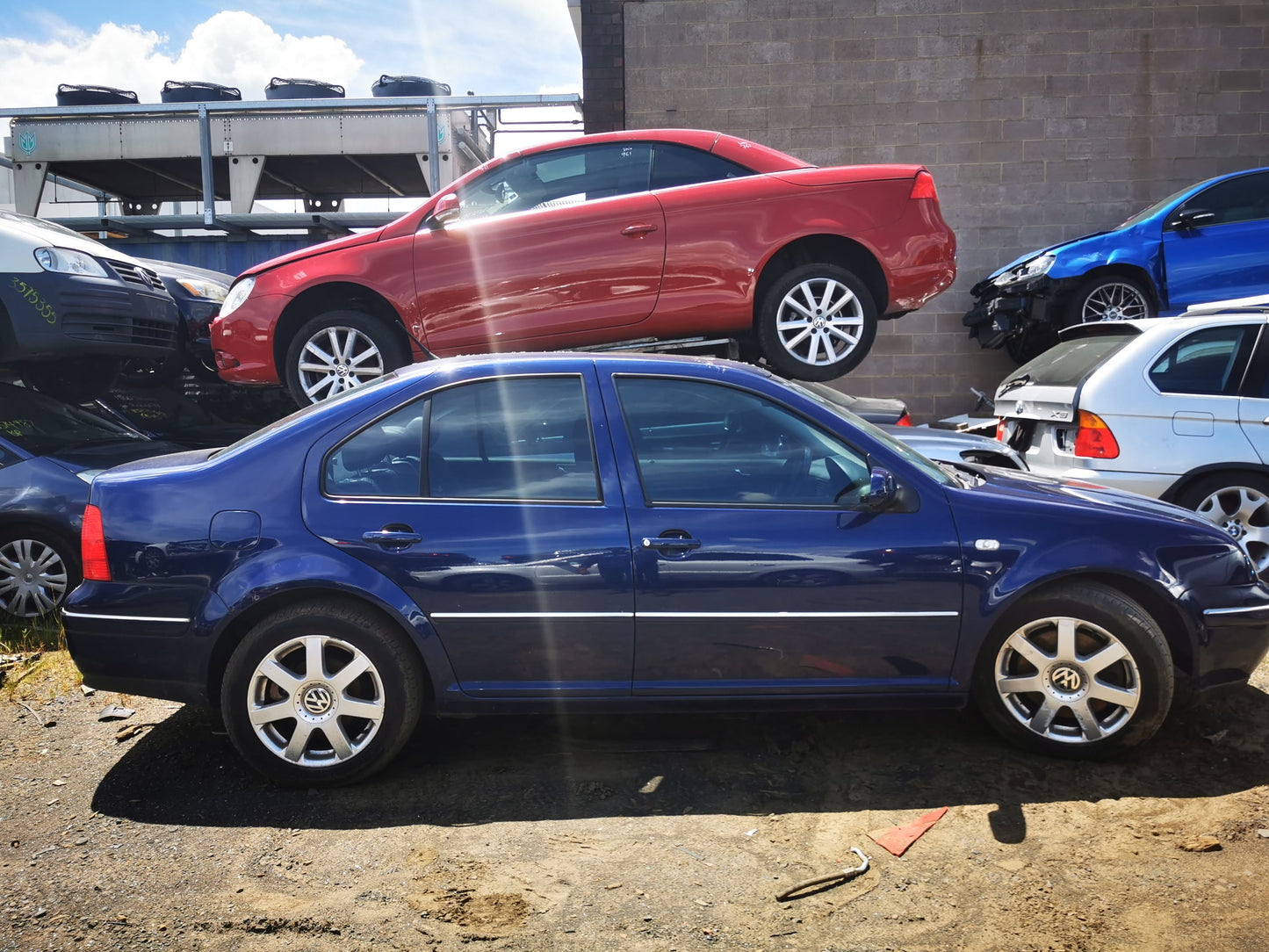 2003 VOLKSWAGEN BORA 1J, 12/99-12/05 1J5807417B REAR BUMPER