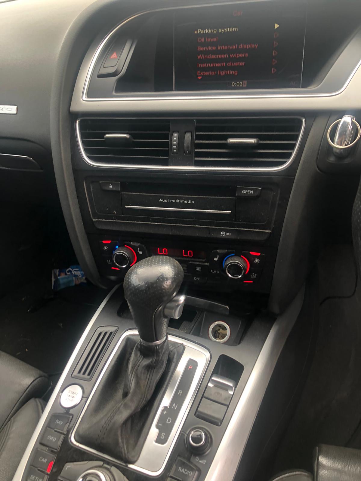 2010 AUDI A5/S5 SINGLE ZONE CLIMATE CONTROL, 8T, HEATED TYPE, 10/07-08/11  8T2820043AG HEATER AC CONTROLS