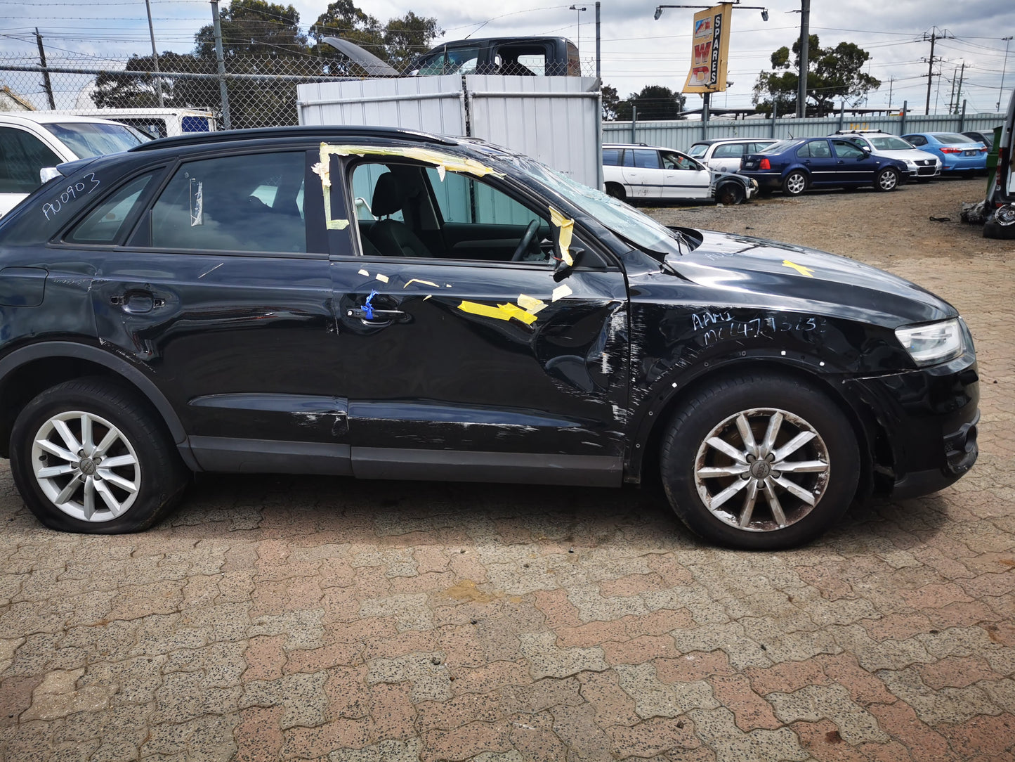 2012 AUDI Q3 POWER, AUTO FOLD, HEATED, NON LANE ASSIST, 8U, 03/12-12/18 8U2857409F LEFT DOOR MIRROR