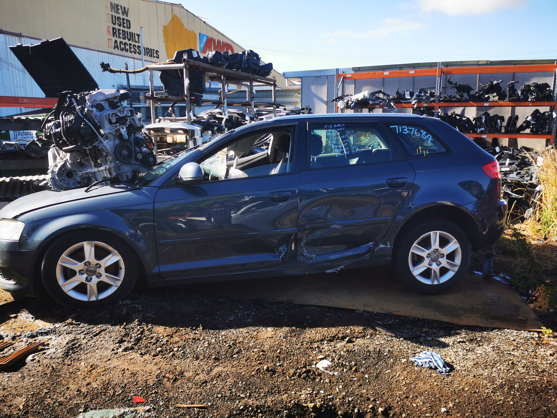 2008 AUDI A3 PETROL, 1.4, CAXC CODE, 8P, 07/08-04/13 03C145702L TURBOCHARGER