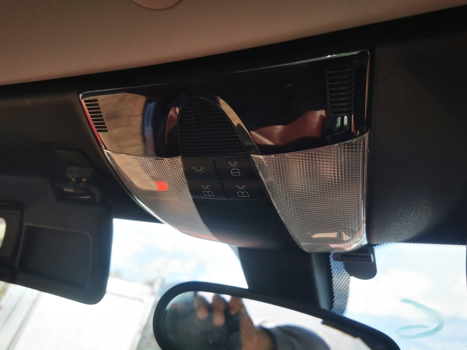 2007 MERCEDES SLK R171, RH SIDE, BLACK, 09/04-06/11  SUNVISOR