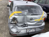 2017 VOLKSWAGEN POLO 6R, HALOGEN, RECTANGULAR REFLECTOR TYPE, 05/14-09/17 6C2941005B LEFT HEADLAMP