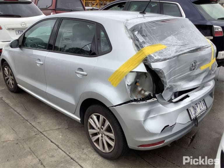 2017 VOLKSWAGEN POLO 6R, HEATED TYPE, 05/14-09/17 6C2857507B LEFT DOOR MIRROR