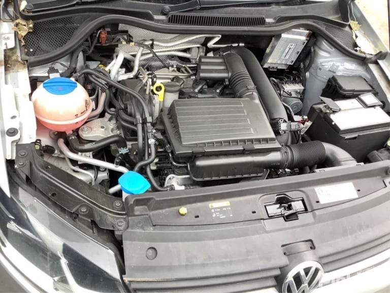 2017 VOLKSWAGEN POLO STEERING WHEEL, 6R, 05/14-09/17 6C0880201E RIGHT AIRBAG