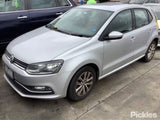 2017 VOLKSWAGEN POLO 6R, HALOGEN, RECTANGULAR REFLECTOR TYPE, 05/14-09/17 6C2941005B LEFT HEADLAMP