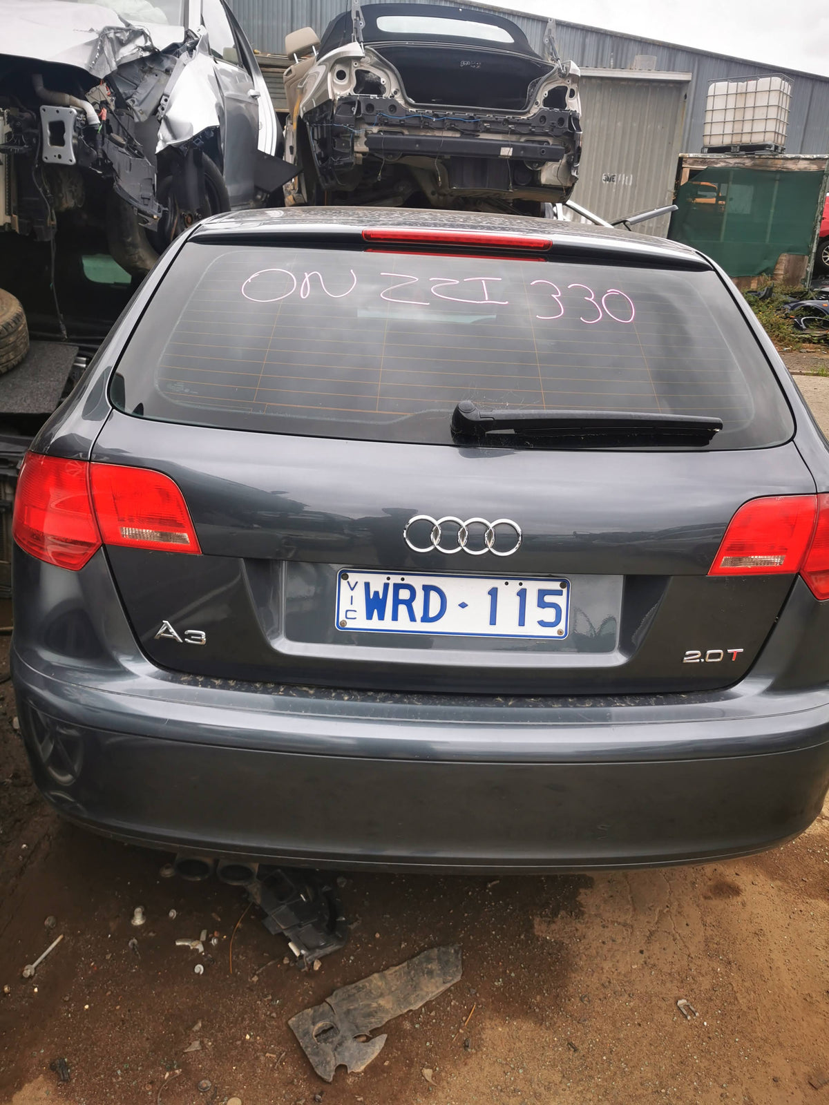 2006 AUDI A3 8P, 5DR HATCHBACK, 06/04-04/13 8P4845201A LEFT FRONT DOOR WINDOW