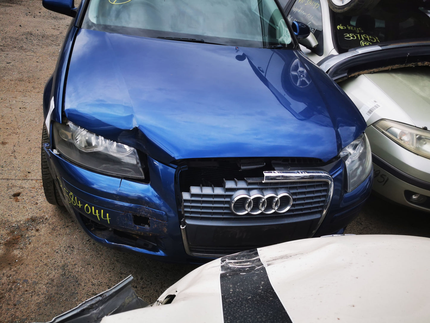 2005 AUDI A3 A3, STEERING WHEEL, 8P, 3DR/5DR HATCH, 06/04-07/08  RIGHT AIRBAG