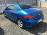 2005 PEUGEOT 307 LEFT FRONT DOOR LOCK, CABRIO, T5-T6, 11/03-12/09 9135P8 DOOR BOOT GATE LOCK