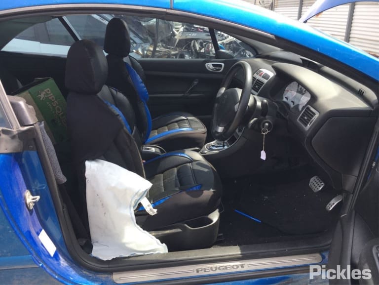 2005 PEUGEOT 307 CABRIO, T5-T6, 12/01-12/09 9201F8 LEFT FRONT DOOR WINDOW