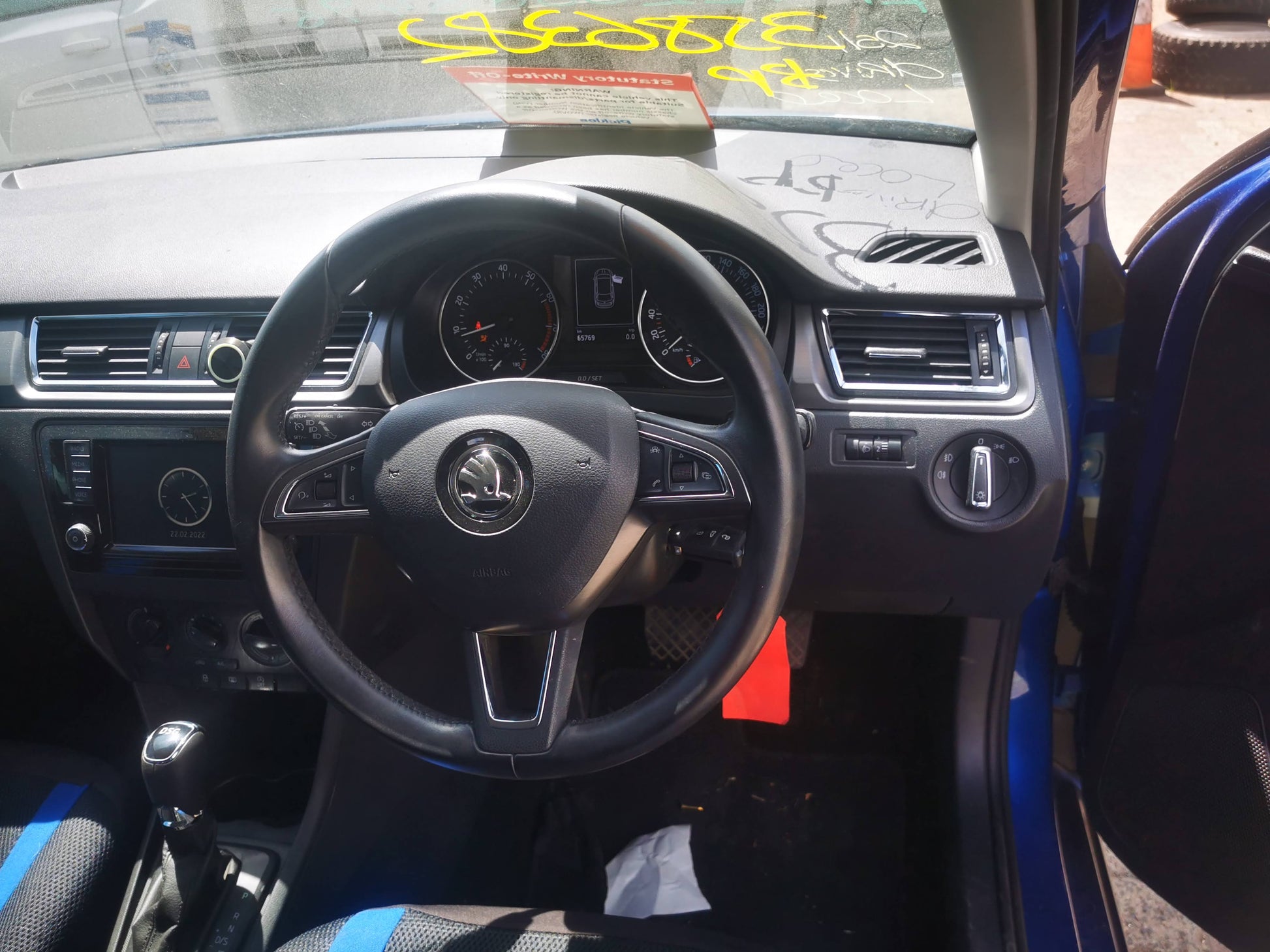 2016 SKODA RAPID HEAD UNIT, MULTIMEDIA (1X SD), NH, 05/14-02/17 5Q0035840A RADIO CD DVD SAT TV