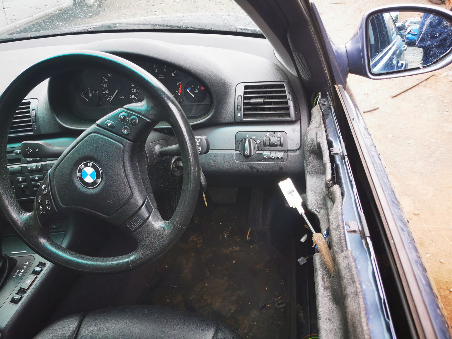 2000 BMW 3 SERIES E46, POWER, SEDAN, 09/98-07/06 51337020660 RIGHT FRONT WINDOW REG MOTOR