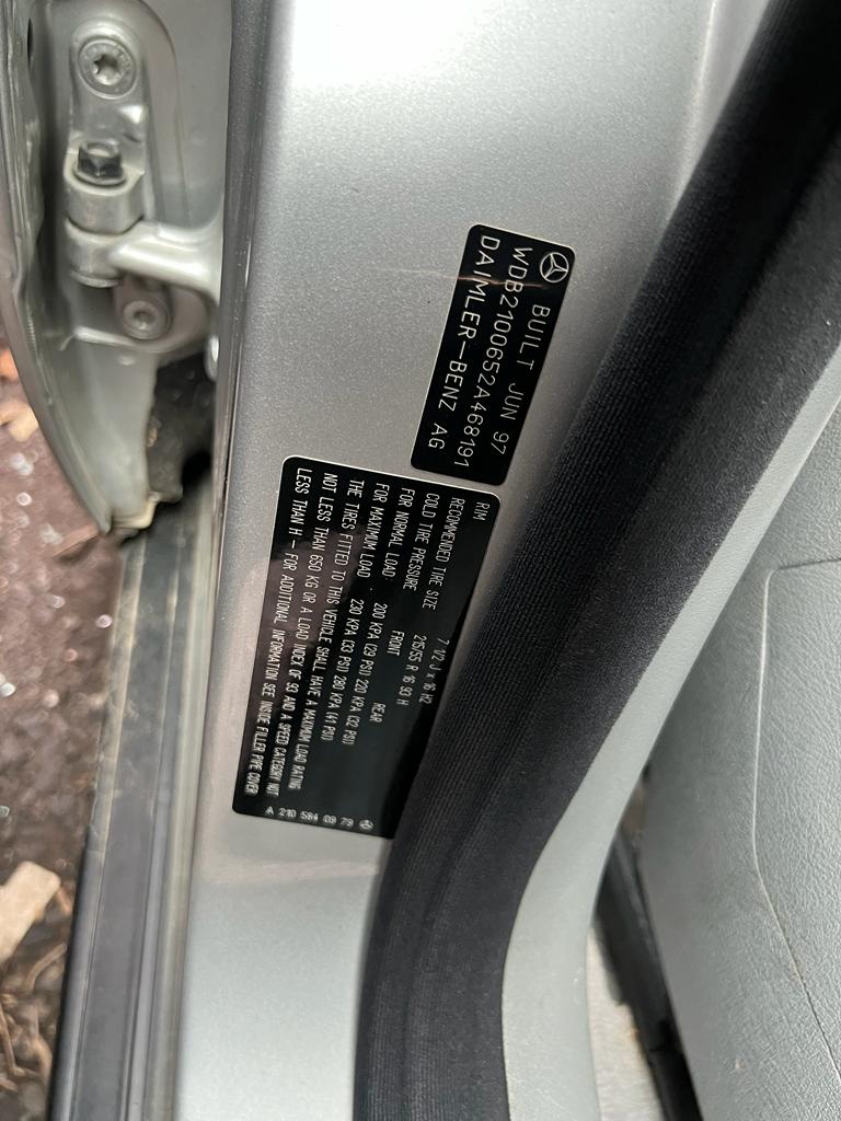 1996 MERCEDES E CLASS W210, 01/96-08/02  ECU