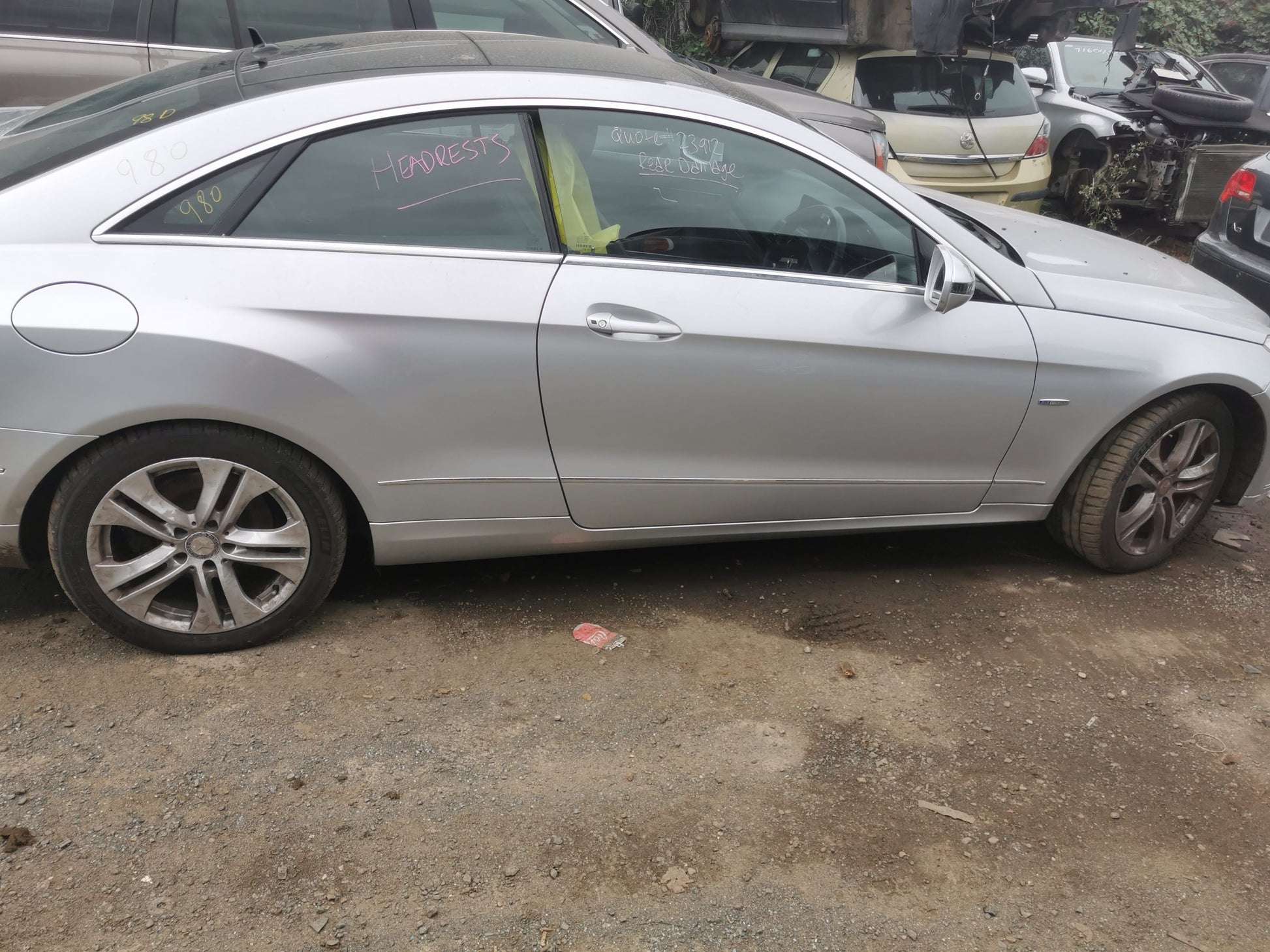 2009 MERCEDES E CLASS C207/A207, COUPE/CABRIO, 07/09- A2043300625 RIGHT FRONT HUB ASSEMBLY