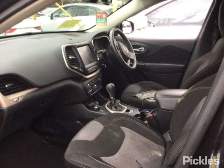 2014 JEEP CHEROKEE KL, TRAILHAWK, BLACK, NON BLIND SPOT TYPE, 02/14-03/18 1VF48AXRAD RIGHT DOOR MIRROR