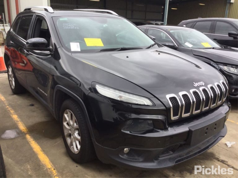 2014 JEEP CHEROKEE KL, TRAILHAWK, BLACK, NON BLIND SPOT TYPE, 02/14-03/18 1VF48AXRAD RIGHT DOOR MIRROR