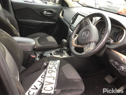 2014 JEEP CHEROKEE KL, TRAILHAWK, BLACK, NON BLIND SPOT TYPE, 02/14-03/18 1VF48AXRAD RIGHT DOOR MIRROR