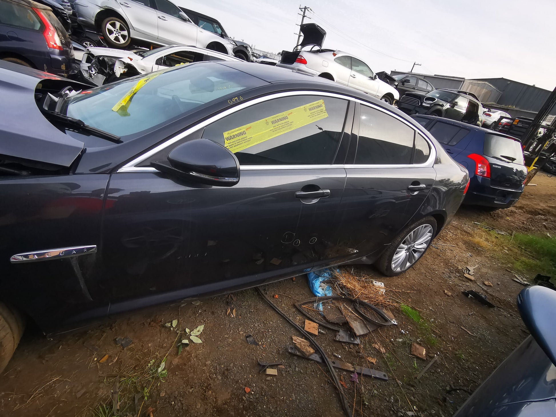 2013 JAGUAR XF LH REAR DOOR LOCK, NON KEYLESS TYPE, X250, 06/08-05/15 C2Z11456 DOOR BOOT GATE LOCK