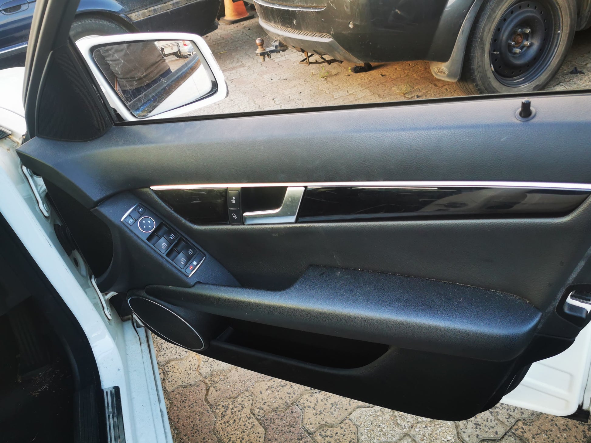 2013 MERCEDES C CLASS LH FRONT, SEAT BELT ONLY, W204/S204, SEDAN/WAGON, 05/11-07/14  SEAT BELT STALK