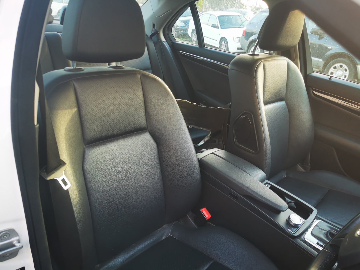 2013 MERCEDES C CLASS LH FRONT, SEAT BELT ONLY, W204/S204, SEDAN/WAGON, 05/11-07/14  SEAT BELT STALK