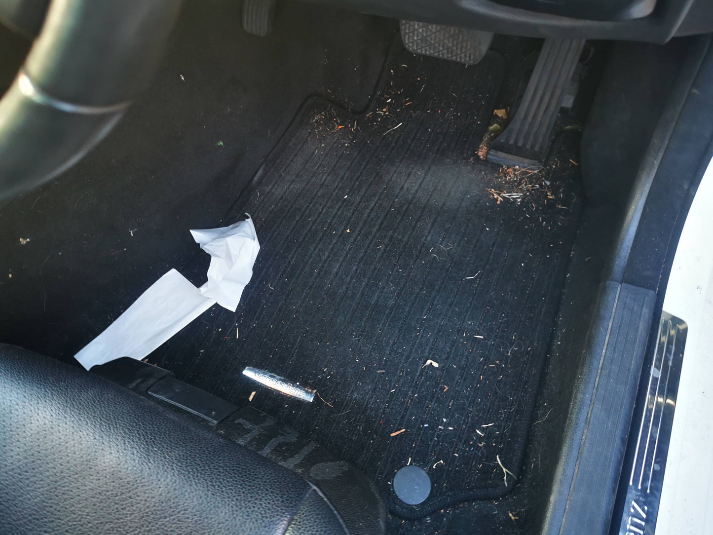2013 MERCEDES C CLASS LH FRONT, SEAT BELT ONLY, W204/S204, SEDAN/WAGON, 05/11-07/14  SEAT BELT STALK