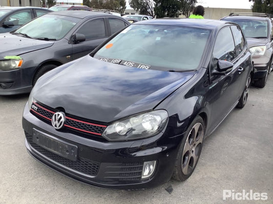 2011 VOLKSWAGEN GOLF GEN 6, LH SIDE, HATCH/WAGON, BLACK, 12/08-03/13  SUNVISOR